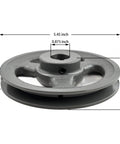 7/8 Inch Bore V Belt Pulley With 5.45 Inch Outer Diameter One Groove Beefy Cast Iron Sheave For A AX 3L 4L V-Belt Systems