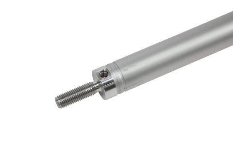 Replacement Hydraulic Cylinder For RV Slide Outs 24 Inch Stroke, aluminum rod close-up, showing threaded end detail