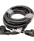 Heavy Duty 50 Amp 250 Volt 10-50P To 10-50R Electric Range Extension Cord, 20 Feet, 6 AWG 3 Conductor STW Coiled Cable