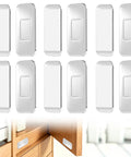 Ultra Thin Magnetic Cabinet Door Catch Kit With Strong Adhesive Magnets For Cabinets And Drawers 6 Pack installation view