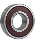 Two Pack Deep Groove Ball Bearings 6202 15 X 35 X 11 mm Double Rubber Seal DDU And 2RS High Speed Radial And Axial Load Support With Steel Cage Great For Hobbyists And Professional Projects bearing close-up