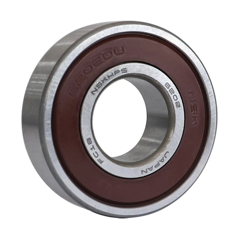 Two Pack Deep Groove Ball Bearings 6202 15 X 35 X 11 mm Double Rubber Seal DDU And 2RS High Speed Radial And Axial Load Support With Steel Cage Great For Hobbyists And Professional Projects bearing close-up