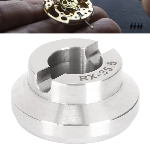 Durable Stainless Steel Watch Back Opener Die With Grooved Edges, Anti Rust Precision Tool For Case Removal, 35.5mm Fit Pro Grade