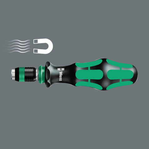 K Kraftform 817 R SB Hex Bit Holder Screwdriver With Rapidator Quick Release Chuck, showing multi-component handle and magnetic feature.
