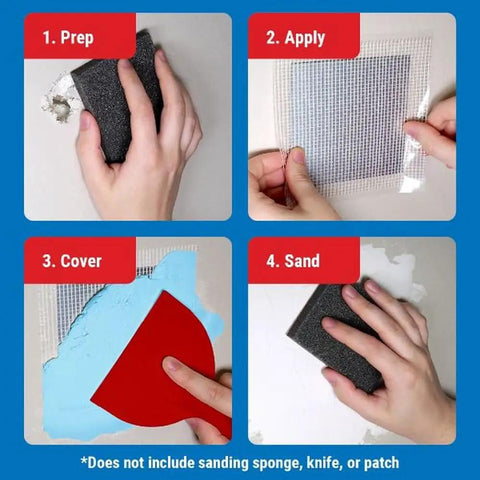 Steps to apply 8 Oz Premium Lightweight Color Changing Spackle Tub For Easy Patch Jobs On Walls And Ceilings No Mess Quick Fix