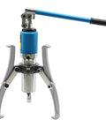 Heavy Duty 20T Hydraulic Gear Puller Set With 2 Or 3 Jaws Wheel Bearing Kit Using Alloy Steel Includes Case Removes Truck Wheels Sprockets Rotors And Gears For Shops And Repair Where Mechanics Want Pro Gear For Heavy Critical Maintenance Work, 3-jaw view