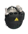 Tough As Nails Oil Free Rotary Vane Vacuum Pump With A Beefy 220V Motor And Snappy 159 L Min Airflow front view with connectors.