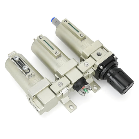 Beefy Pro Grade Three Quarter Inch NPT Industrial Three Stage Air Dryer For Compressor with Metal Bowl and Auto Drain
