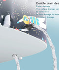 Portable Foldable Bathtub Kit For Adults Easy Setup Soaking Bath Tub, showing double drain design with water flowing.