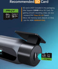 FHD 1080P Car Dash Cam With Night Vision 150 Degree Wide Angle 6G Lens WDR compatible with recommended SD card