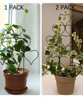 Stackable Metal Garden Trellis Set for Indoor and Outdoor Climbing Plants Dope 3 Pack Plant Support for Vines Ivy and Flowers