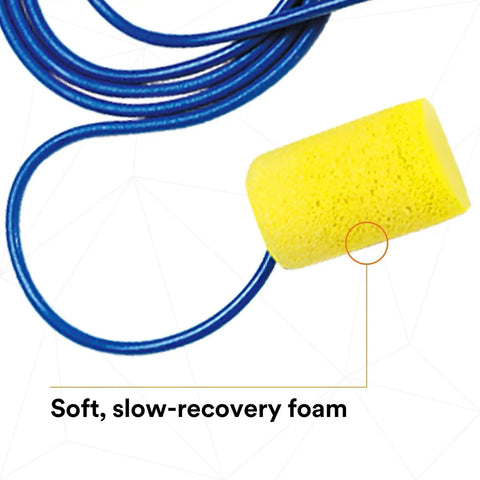 Disposable Foam Ear Plugs 200 Pairs Corded NRR 29 dB For Work Sleep All Day Comfort Great For Work Sites And Loud Environments