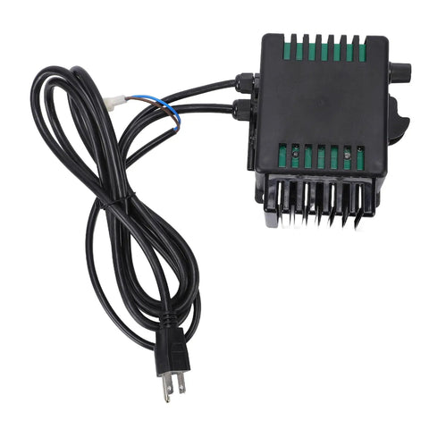 Top Shelf 750W Variable Speed Controller for 12 Inch Wood Lathes with ABS housing and US plug, showing wiring and cooling fins.