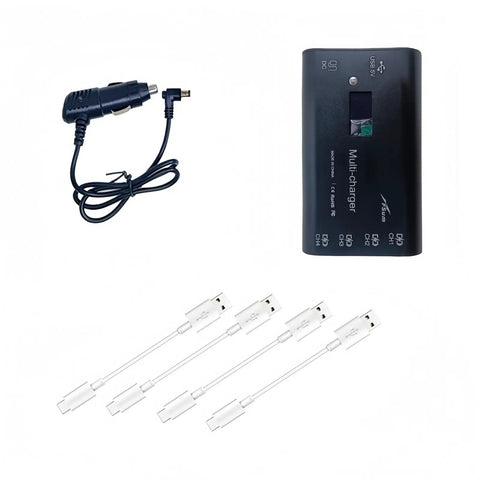 4 In 1 Drone Battery Charger Hub For Atom SE All In One Fast Charging Station For Drone And Controller With Car Charger