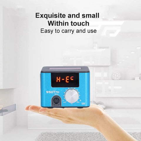 Top Tier 75W Pro Soldering Station With Rapid Heat Up And Precise Temp Control From 200 To 500 Celsius, compact design in hand
