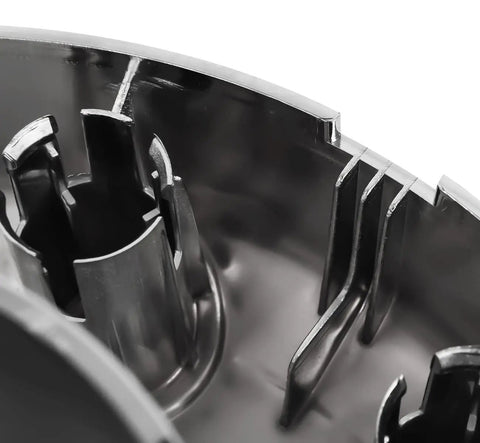 Close-up of Front Wheel Center Hub Cap Replacement For F 350 Super Duty DRW 2005 To 2018 showing internal clips and detail