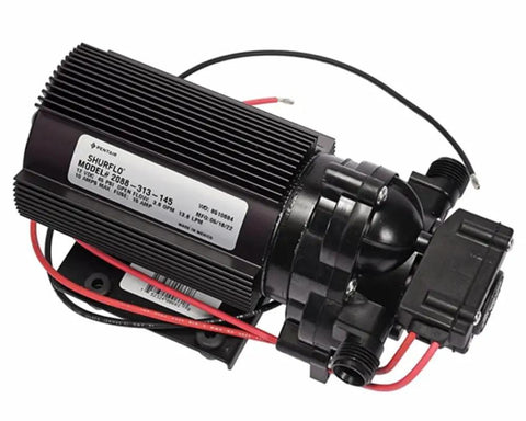 Premium 12 Volt Automatic Demand Diaphragm Water Pump for RV, Boat, and Yard Projects with compact design and durable materials.