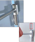 Close-up of Two Sets Adjustable Door Hinge Bender Wrench Kit for Sagging Doors and Gap Adjustment 14 to 19mm and 23 to 25mm