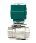 One And One Quarter Inch Tough As Nails Motorized Ball Valve Made From 304 Stainless Steel Full Port NSF Certified Electric Valve