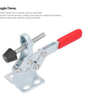 Heavy Duty Toggle Clamps For Welding Woodworking Sheet Metal Work Holding Fixture With Plastic Handle Lever Mechanism, durable steel design.