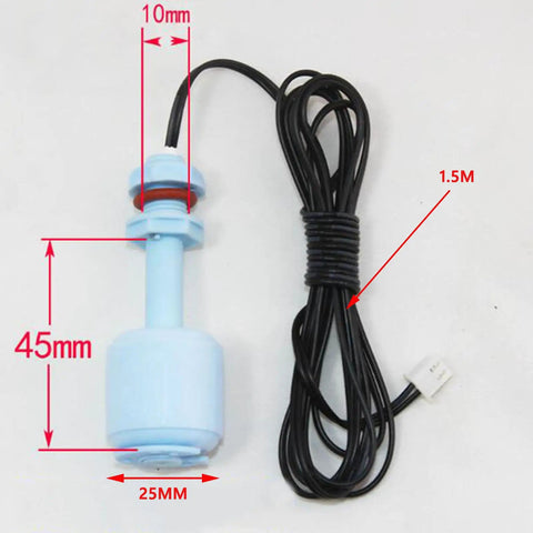 Pro Grade Water Level Float Switch Probe for Commercial Ice Machines, Universal Two Line Float Sensor Accessories, Easy Install, Dependable Level Sensing for Bar, Cafe, and Home Kitchen Equipment, 25mm blue probe with 1.5m cable