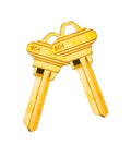 Brass Finish Uncut Key Blanks SC4 6SH1 Locksmith Grade 6 Pin Blank Keys 50 Pack For SC Locks Premium Brass Construction Durable And Easy To Cut
