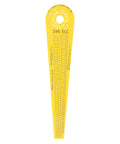 Top Shelf Circle Cutting Jig For Compact And Cordless Routers Featuring Slick Fast Adjustments and Tough As Nails Durability for Ace Woodworkers Demanding Clean Cut Results Every Single Time, yellow measurement guide.