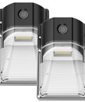 Dusk To Dawn Photocell LED Wall Pack Light With 3600 Lumens, 5000K Daylight, Outdoor IP65 Waterproof Security Flood Light 2 Pack