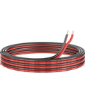 8 Gauge Silicone Wire 33ft Ultra Flexible 2 Conductor Parallel Cable With Tinned Copper High Temp Resistant Minus 60C To 200C Red Black 2 Pin Power Cord
