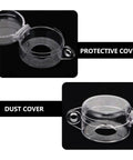 30mm Plastic Round Push Button Switch Cover Guard Clear Emergency Stop Lockout Shield Keeps Buttons From Accidental Activation