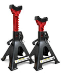 Heavy Duty 3 Ton Jack Stands With Adjustable Height From 11.22 To 16.54 Inches, 6,600 Lbs Per Stand, Double Pin Lock, Extra Rubber Pads
