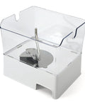 Removable Ice Bin Assembly For Whirlpool Maytag KitchenAid Ice Makers Replacement W10347093 W10347100 Fits WRF736SDAM14 WRF736SDAM13 clear plastic
