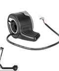Scooter Throttle Replacement For NIU KQi2 KQi2 Pro KQi3 KQi3 Pro Electric Scooters, black thumb throttle with cable.