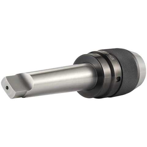 Heavy Duty APU16 MT4 Shank Drill Chuck With Beefy Titanium Jaws, Keyless Self Tightening, 1/32 To 5/8 Inch Capacity