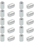 20 Pack 304 Stainless Steel Ball Plungers And Detent Screws For Cabinets Drawers with a smooth surface and rounded ends.
