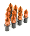 Orange 5mm M5 Universal Motorcycle Windshield Bolts And Fairing Screws Kit With Anti Vibration Washers Rubber Well Nuts Ten Aluminum Screws