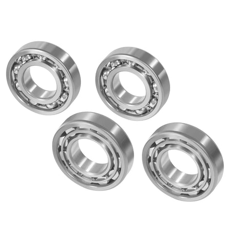VW Rear IRS Bearing Kit With Seals For Both Rear Swing Axles, metal bearings close-up, Type 1 Bug 1968-1979 view