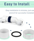 Hayward Salt Cell Union Replacement 2 Inch Fits GLX Cell Union T 3 T 15 Cleaner Coupler parts for pool installation