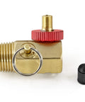 Air Tank Replacement Manifold For Portable Air Compressor, Brass Body With Aluminum Knob And Stainless Spring, Built Tough
