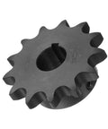 Chain Roller Sprocket B Type 1 Inch Bore 13 Tooth Single Strand Carbon Steel Keyway With Set Screws Black Oxide Finish