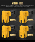 All In One Universal Brake Line Clamp Kit, Four Piece Set For Three Eighths, Five Sixteenths And One Half Inch Lines, Banjo Compatible