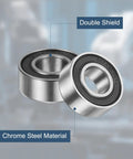 686 2RS Deep Groove Ball Bearings 6x13x5mm Chrome Steel Double Shield ABEC5 close-up showing chrome steel and double shield