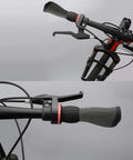 Two Pack 90mm Bike Handlebar Grips Two Color Rubber Ergonomic Design Grippy Comfort Fit For Most Regular Road And Mountain Bikes