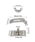 Heavy Duty 10 Piece 304 Stainless Steel Sink Clips Kit For Undermount Installation In Kitchen And Bathroom