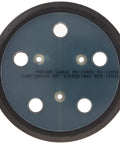 Hook And Loop Sanding Pad For 333 Sander 5 Inch Replacement 1 Pack Fits Random Orbit Sanders With Five Dust Holes Easy Attach For A Pro Grade Smooth Polished Finish OEM Authorized Part shown flat with text details visible