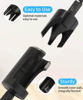 Front view of Rocaris 8-pack wood plug cutter drill bit set with black hex shanks (1/4–5/8 in diameters)