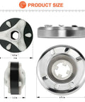 Washer Clutch Assembly Kit With Motor Coupling And 4 Agitator Dogs 80040 Upgrade Bundle For Kenmore Whirlpool Roper Washers Fits Replacement 285331 3351342 3946794 3951311, 2 in