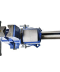Heavy Duty 6 Inch Multi Jaw Vise With 360 Degree Rotation And Swivel Base, ductile iron, top view, wide jaw clamping