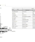 Technical diagram of Beefy Vacuum Generator VHH05-4M5J VHH05-4M5 VHH05-601 VHH07-601 VHH10-601, showing internal components and materials.