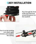Installation guide showing use of Universal Stainless Steel CV Boot Clamps Kit For DIY Car Repair 20 Piece Set on vehicle parts